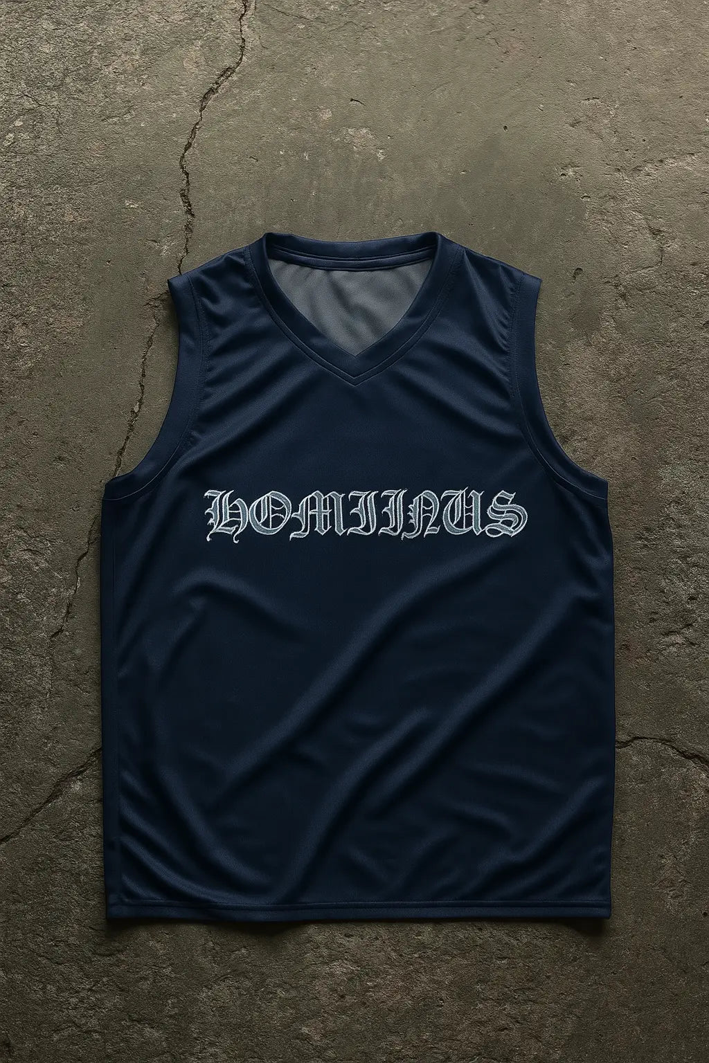 Recycled unisex basketball jersey Hominus Denim