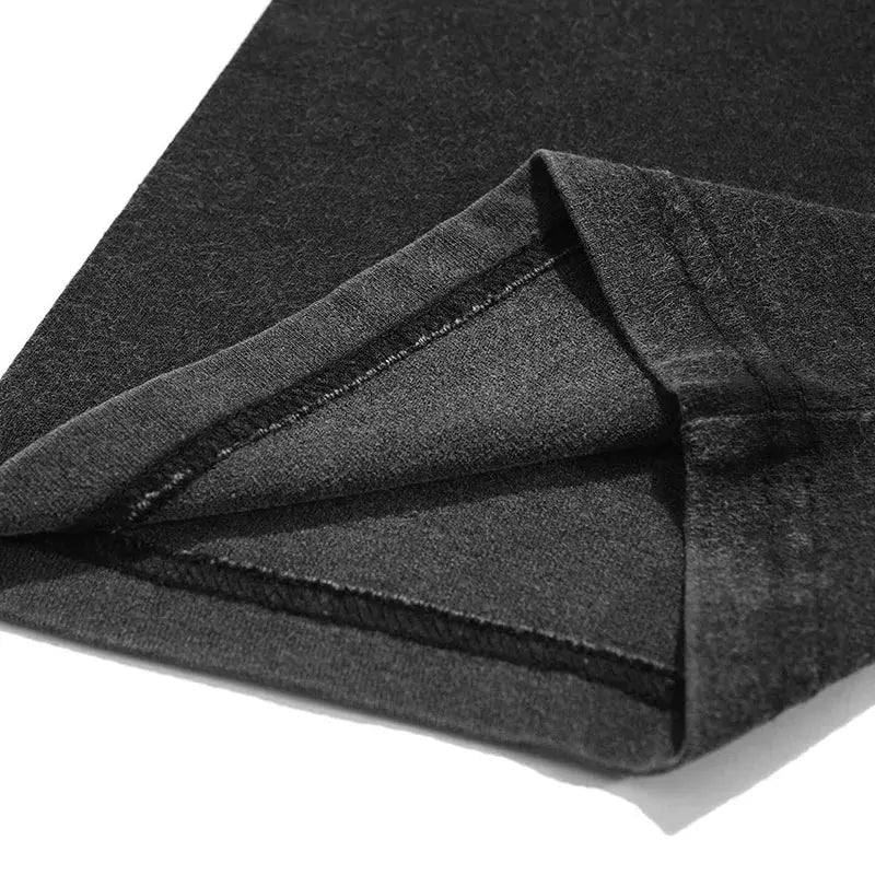 Retro Oversized Abstract Graphic Print Tee - Hominus Denim