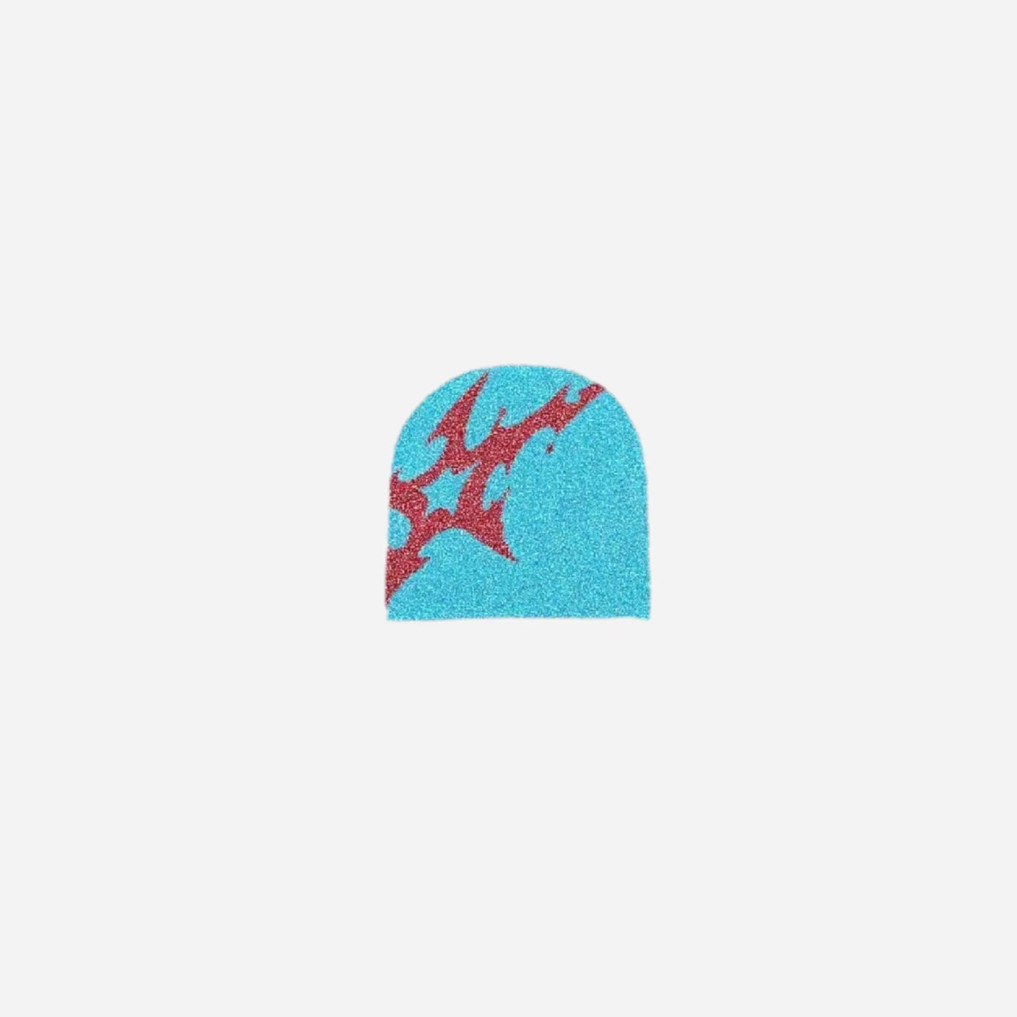 Retro Y2K Shuriken Design Beanie Hominus Denim