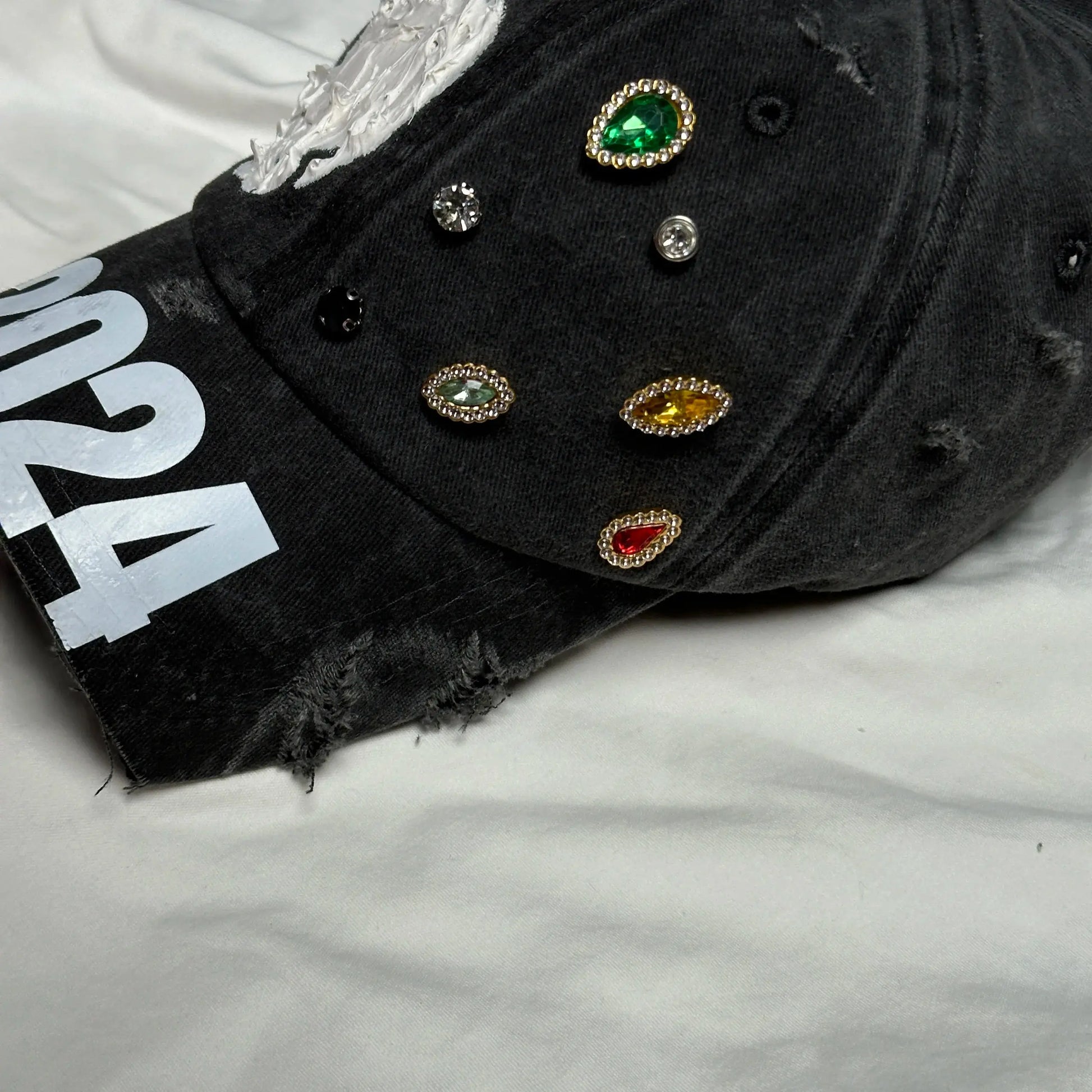 Ripped Hole Distressed Hip Hop Punk Baseball Cap Men Women High Street Casual Vintage Hat Casquette Homme Hominus Denim