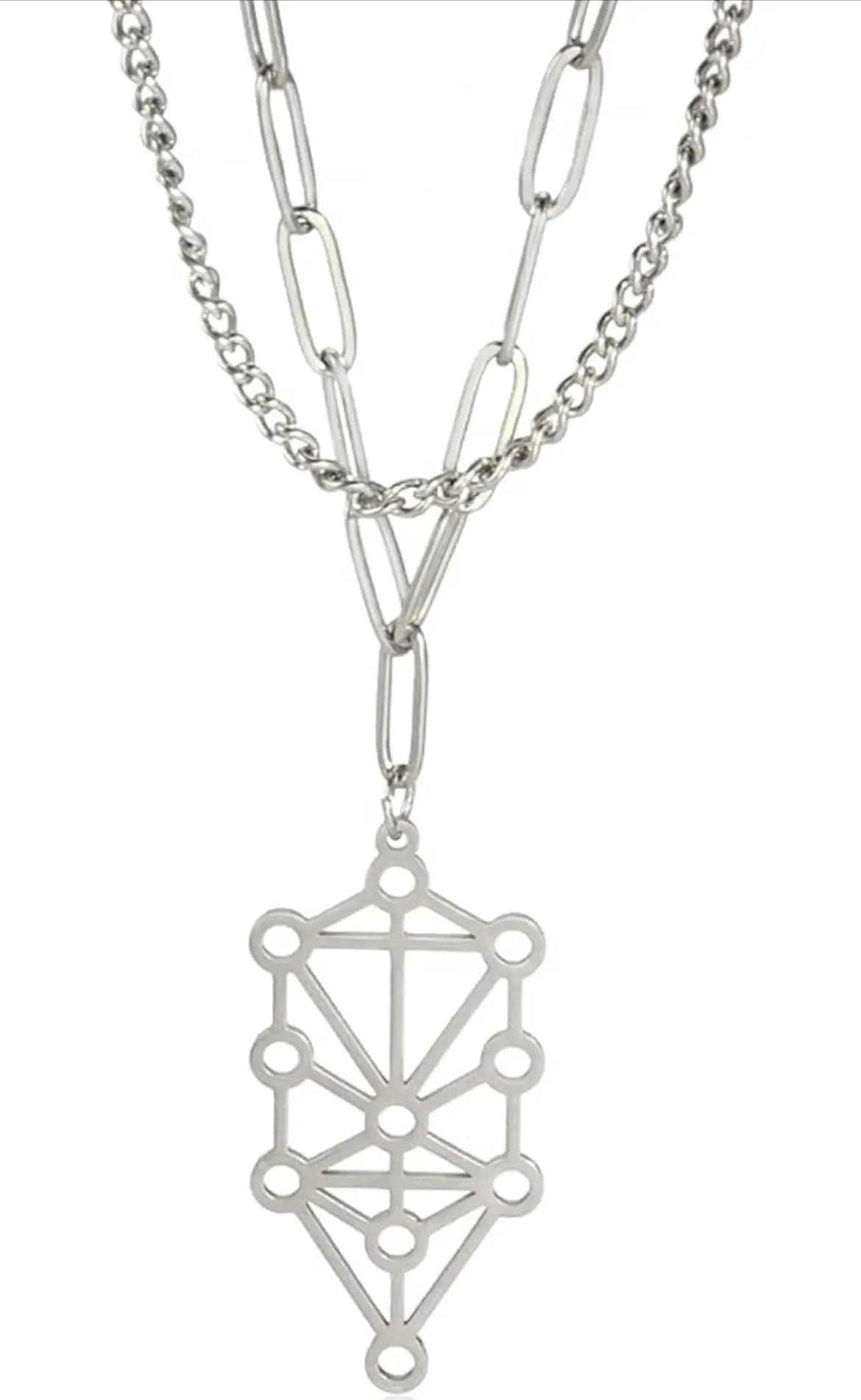 Sephiroth Tree of Life Necklace Stainless Steel