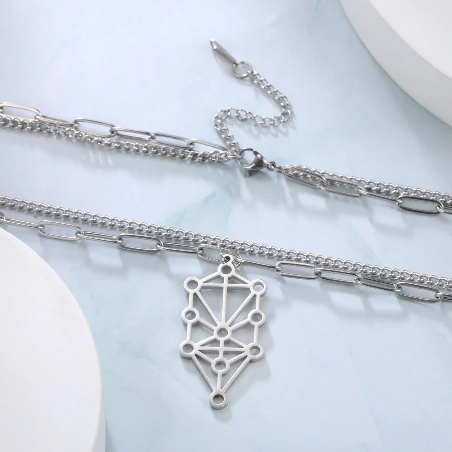 Sephiroth Tree of Life Necklace Stainless Steel