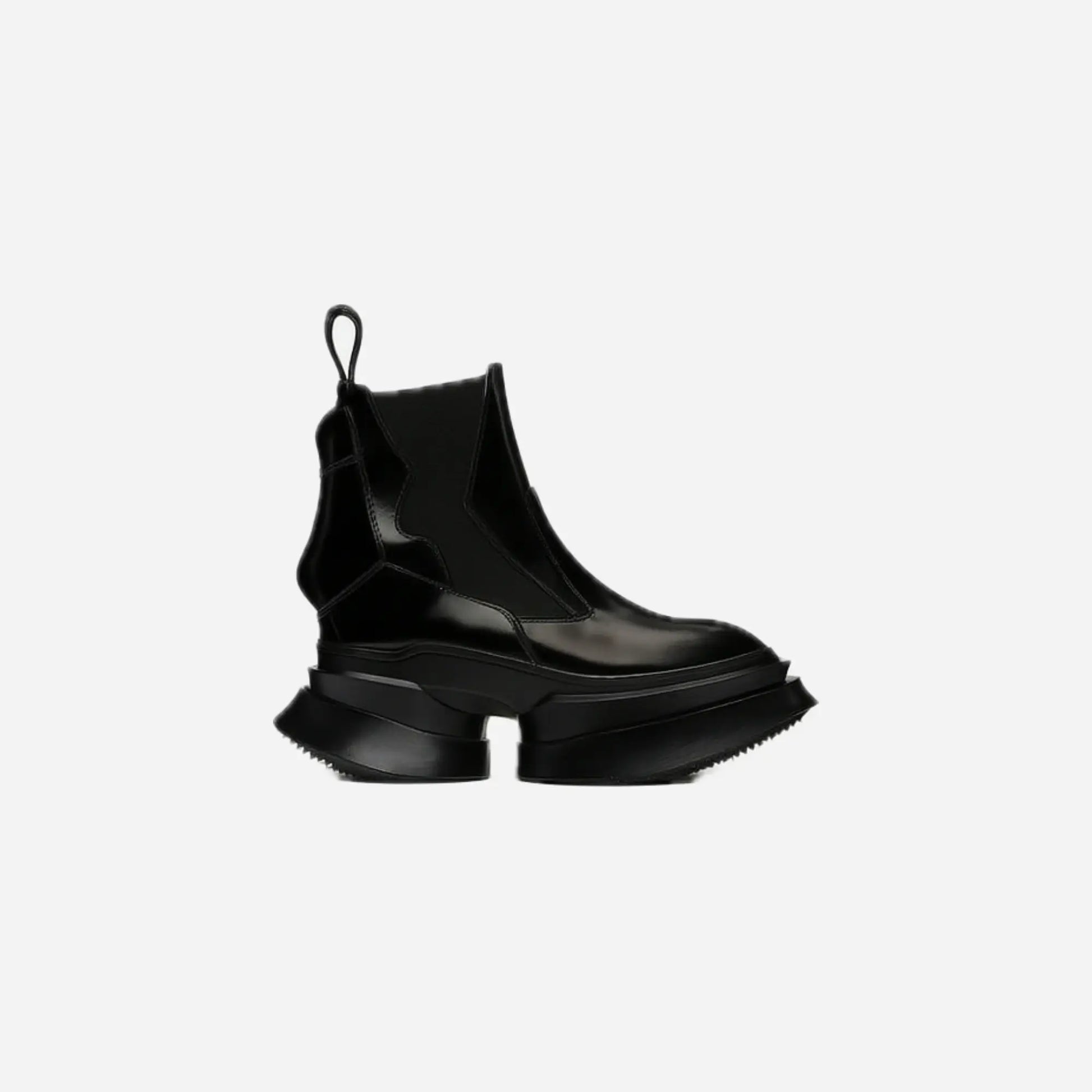 Spring Autumn New Punk Style Chunky Sole Platform Strange Heels Genuine Leather Slip-On Men High Top Chelsea Boots 2411 Hominus Denim