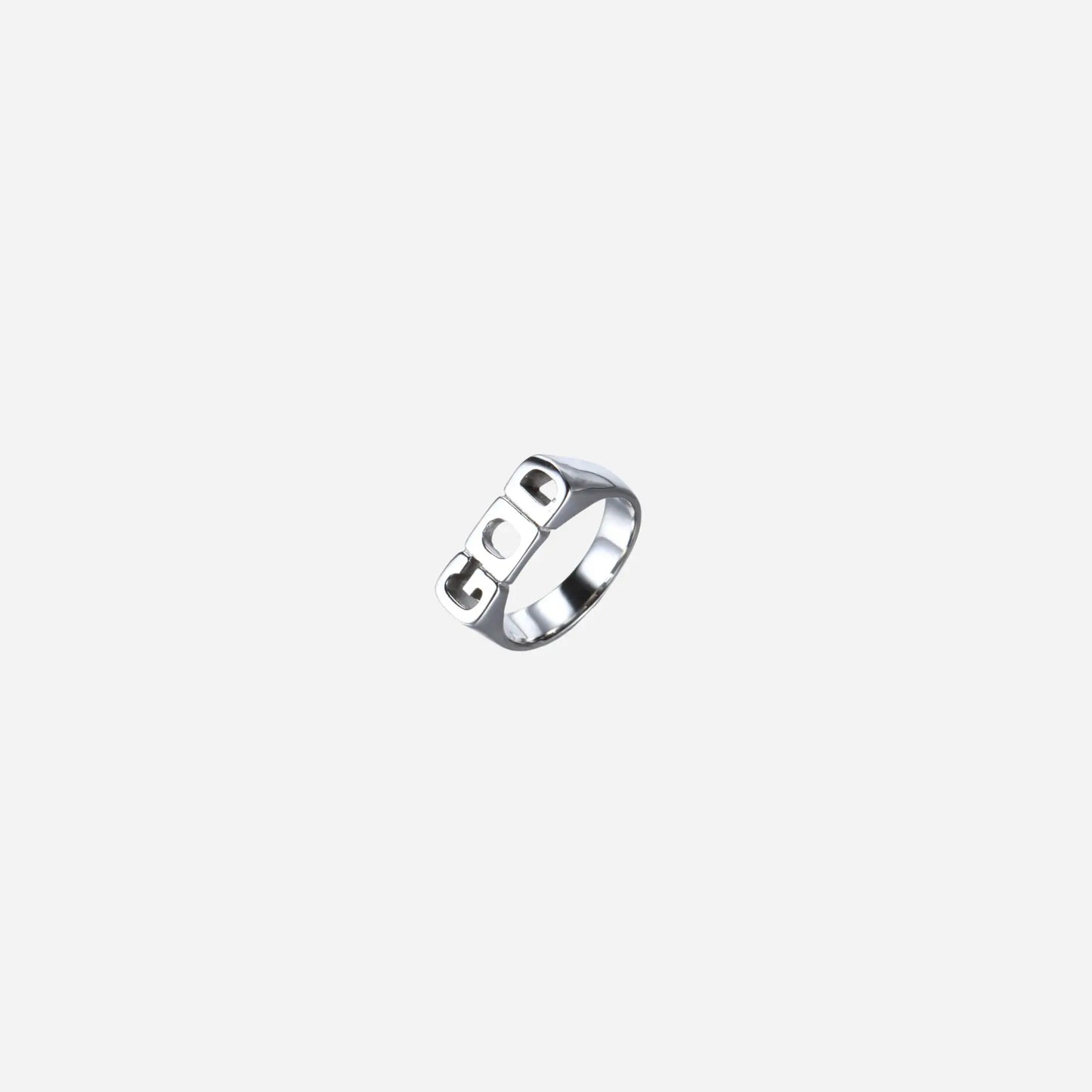 Stainless steel men ring gothic finger comfortable high quality drop shipping simple god letter jewelry Hominus Denim