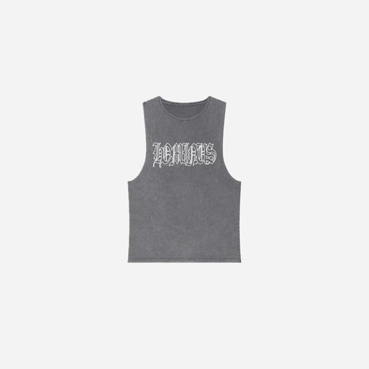 Stonewash Hominus Gothic Printed Tank Top Printify