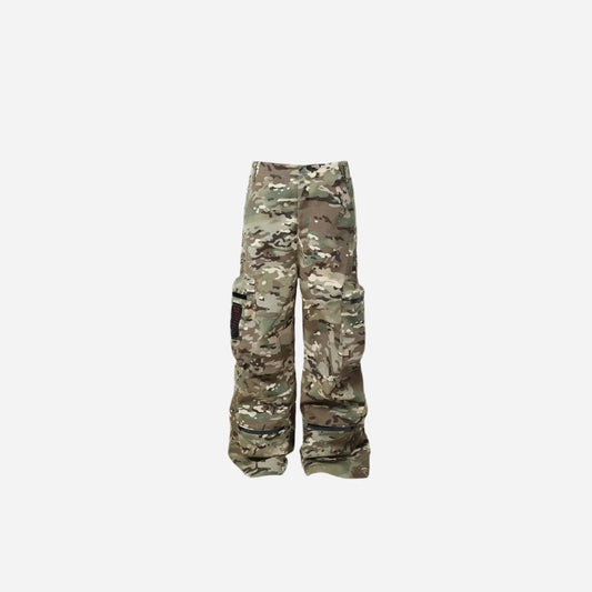 Tactical Camouflage Patches Multi-pocket Cargo Pant Hominus Denim