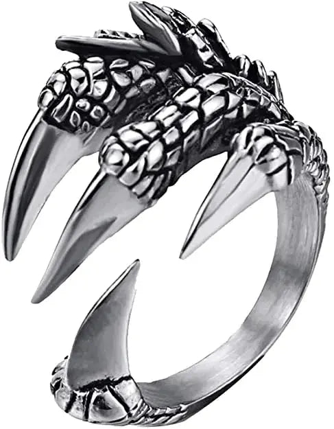 Titanium Steel Claw Ring - Hominus Denim
