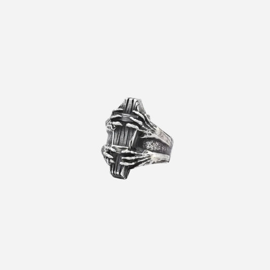 Vintage Coffin Ghost Claw Ring Hominus Denim
