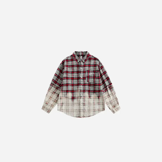 Vintage Gradient Dyed Flannel Shirt Hominus Denim