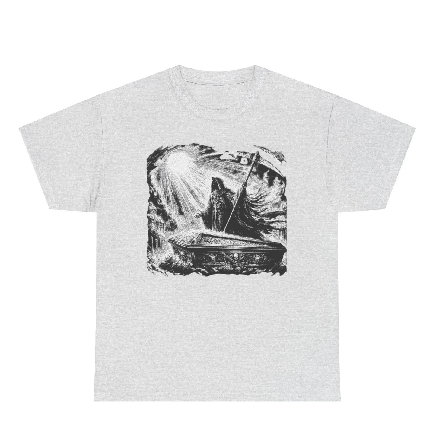 Vintage Grunge Reaper Graphic Tee Hominus Denim