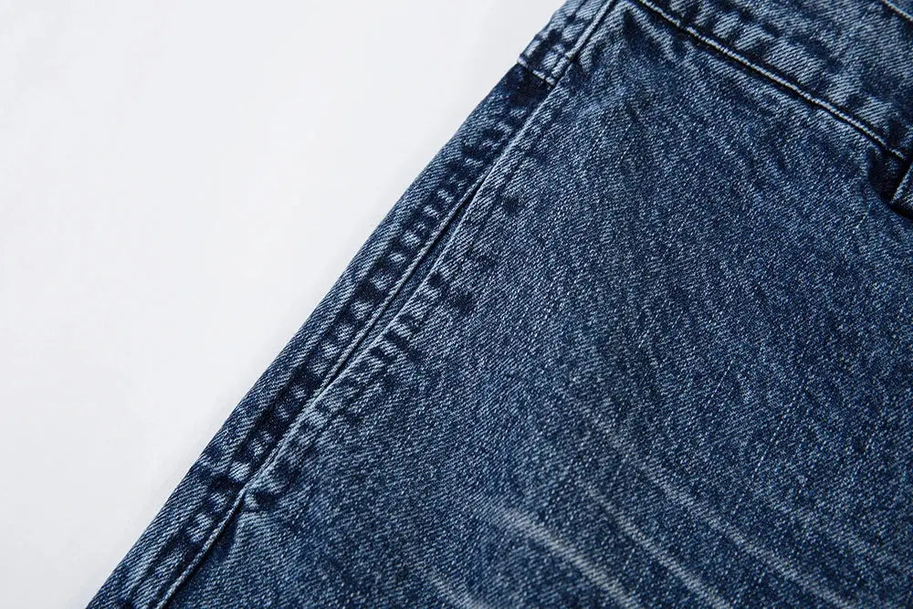 Vintage Streetwear Washed Blue Jeans Pants Mens and Womens Straight Baggy Casual Denim Trousers Oversized Loose Cargos Hominus Denim