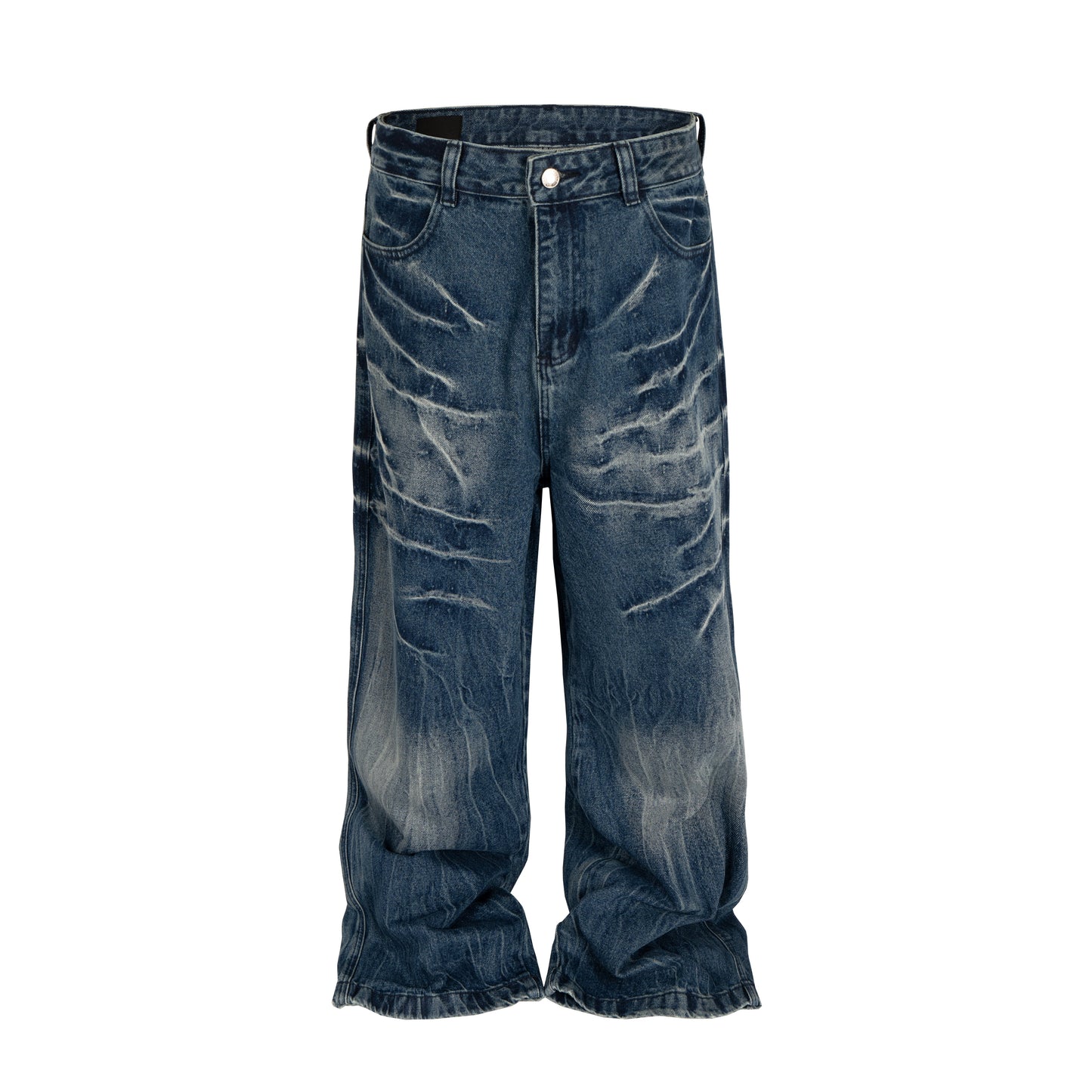 Vintage Washed Used Effect Baggy Jean - Hominus Denim