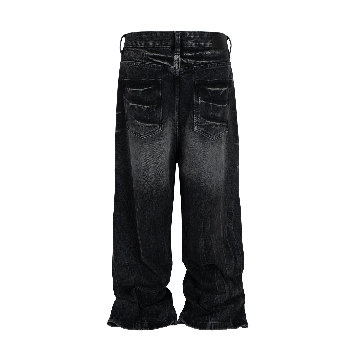 Vintage Washed Used Effect Baggy Jean - Hominus Denim