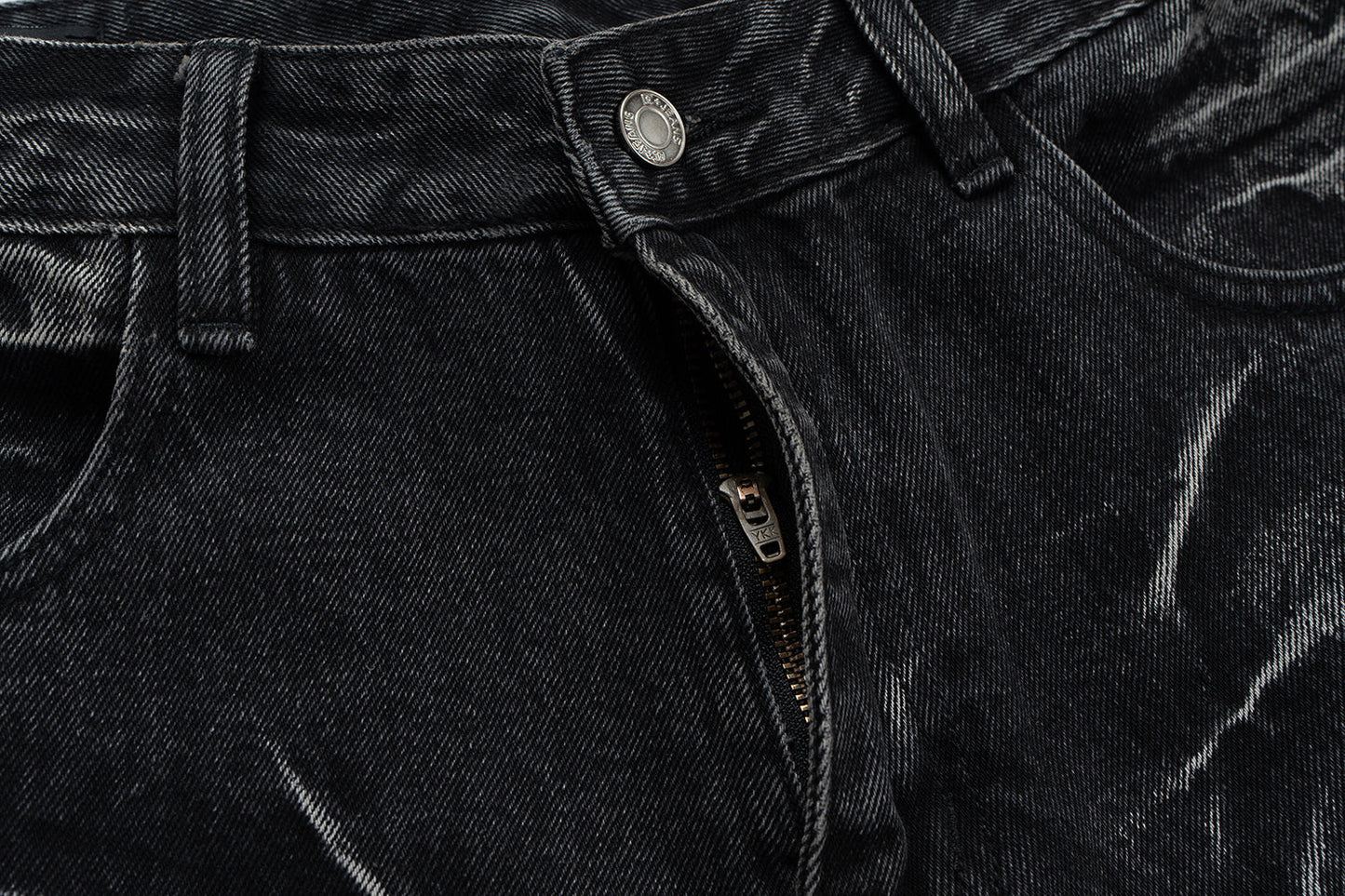 Vintage Washed Used Effect Baggy Jean - Hominus Denim