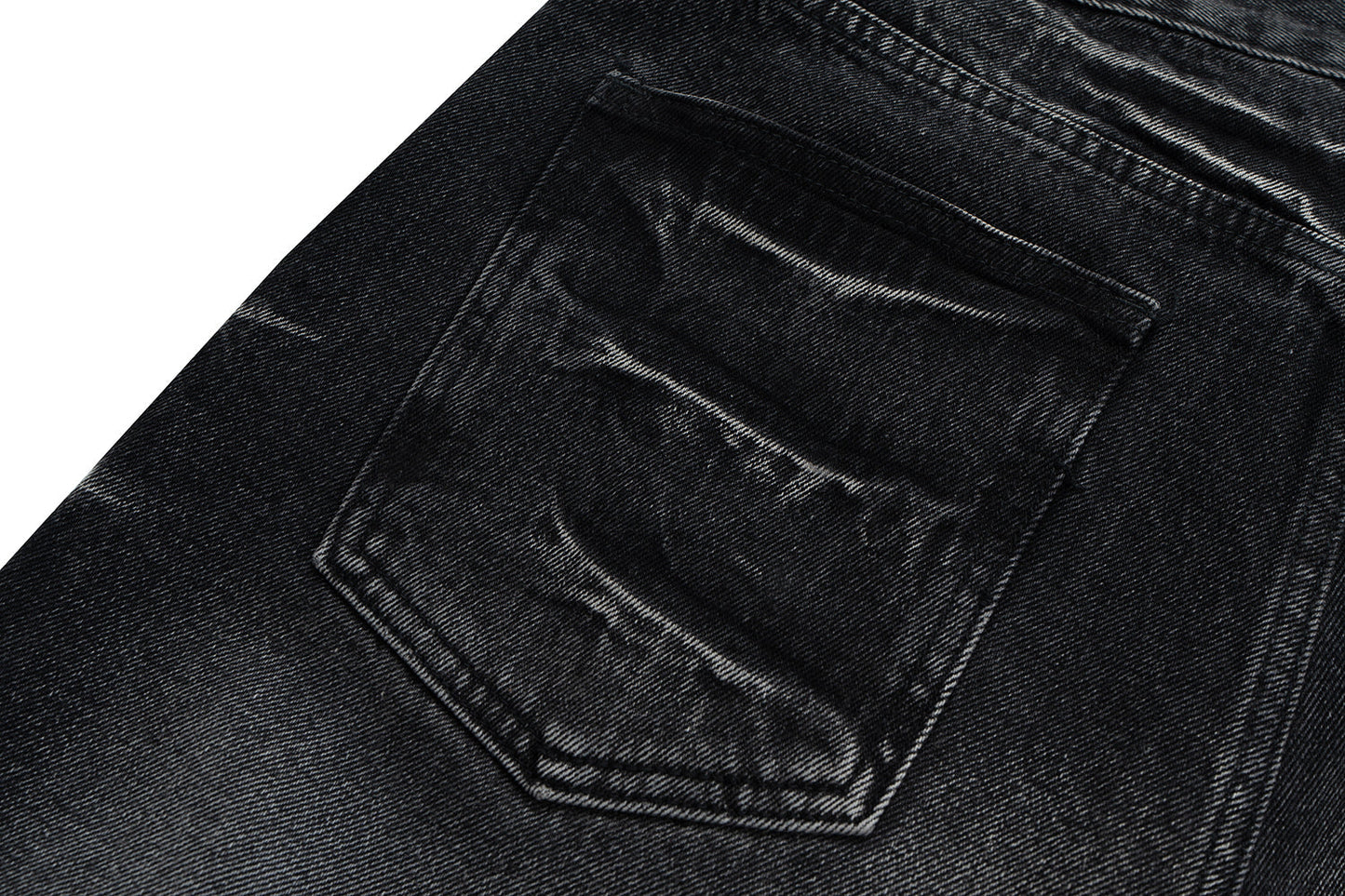 Vintage Washed Used Effect Baggy Jean - Hominus Denim