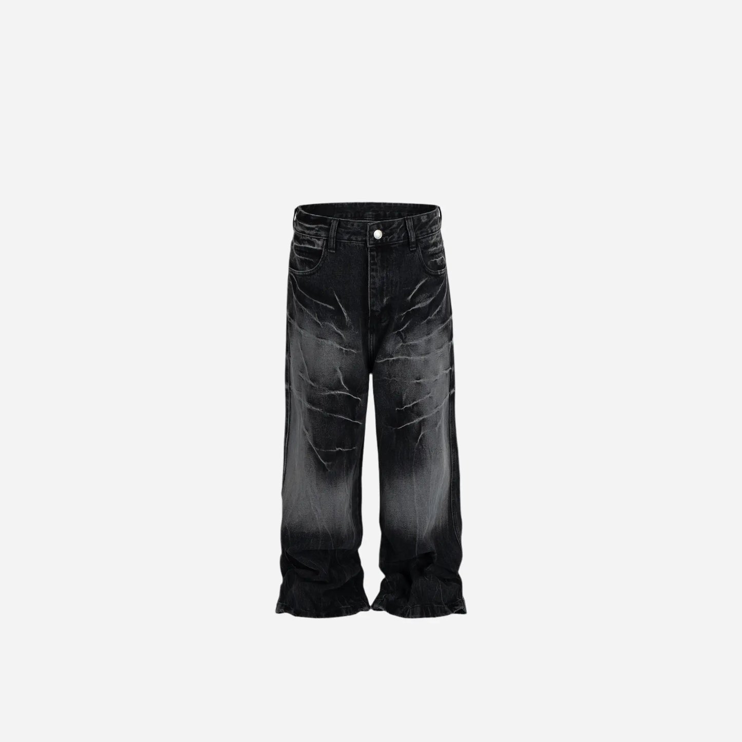 Vintage Washed Used Effect Baggy Jean Hominus Denim