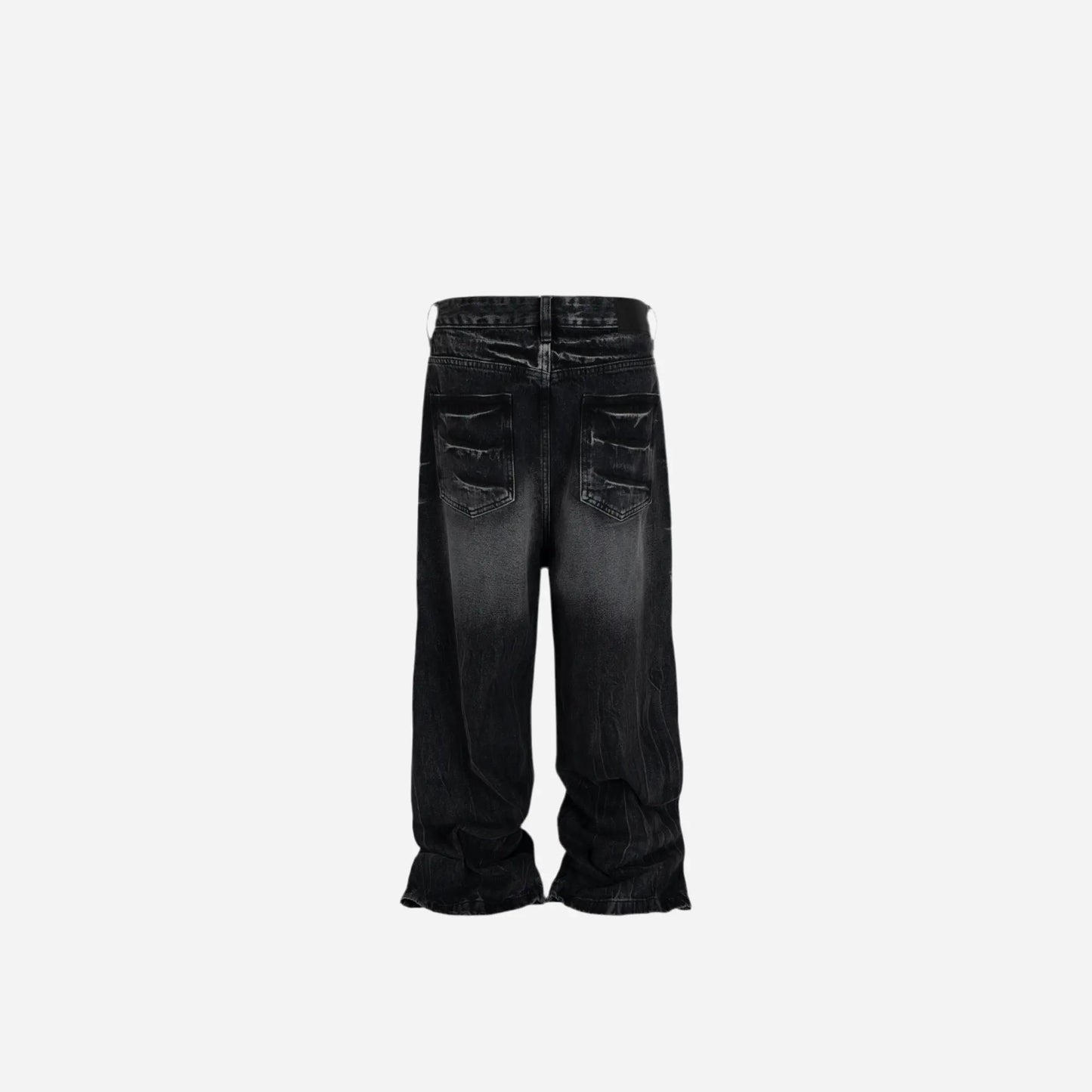 Vintage Washed Used Effect Baggy Jean Hominus Denim