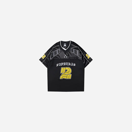 Vintage Y2K Racer Jersey Tee Hominus Denim