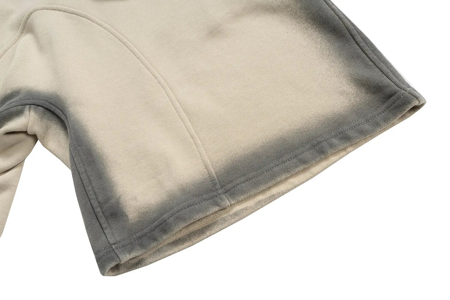 Washed Border Grunge Short Hominus Denim