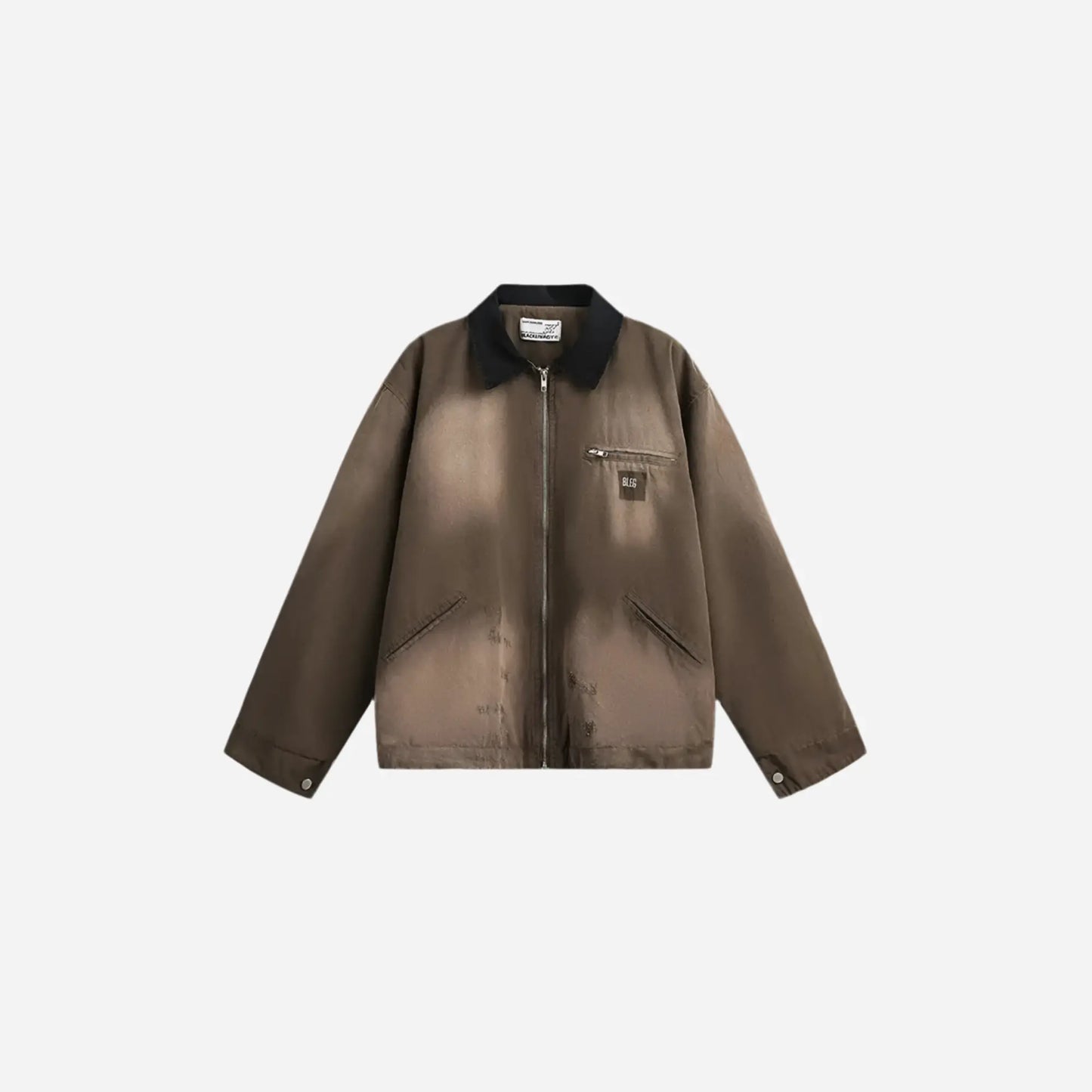 Washed Distressed Grunge Workwear Jacket Hominus Denim