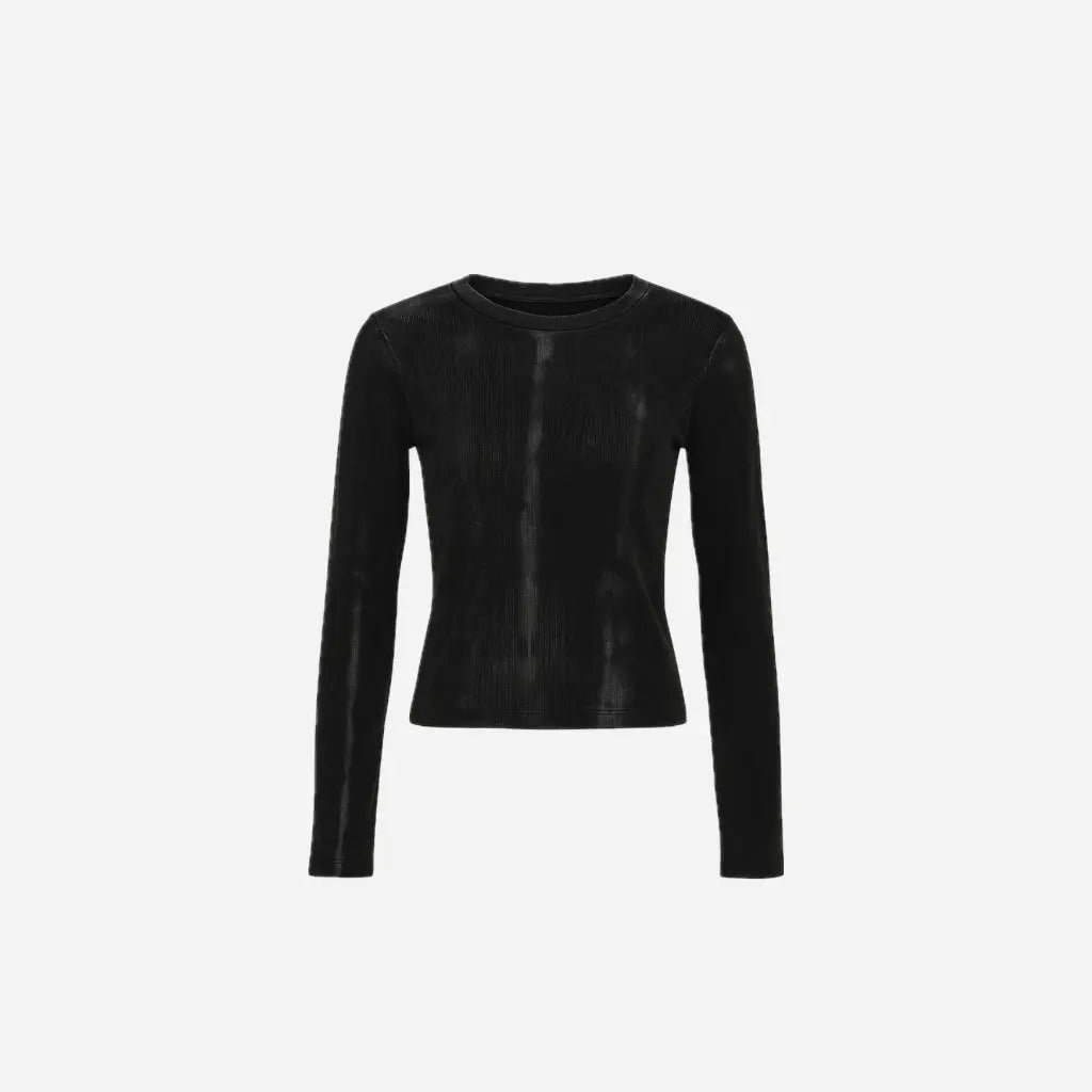 Washed Grunge Slim Long Sleeves Tee Hominus Denim