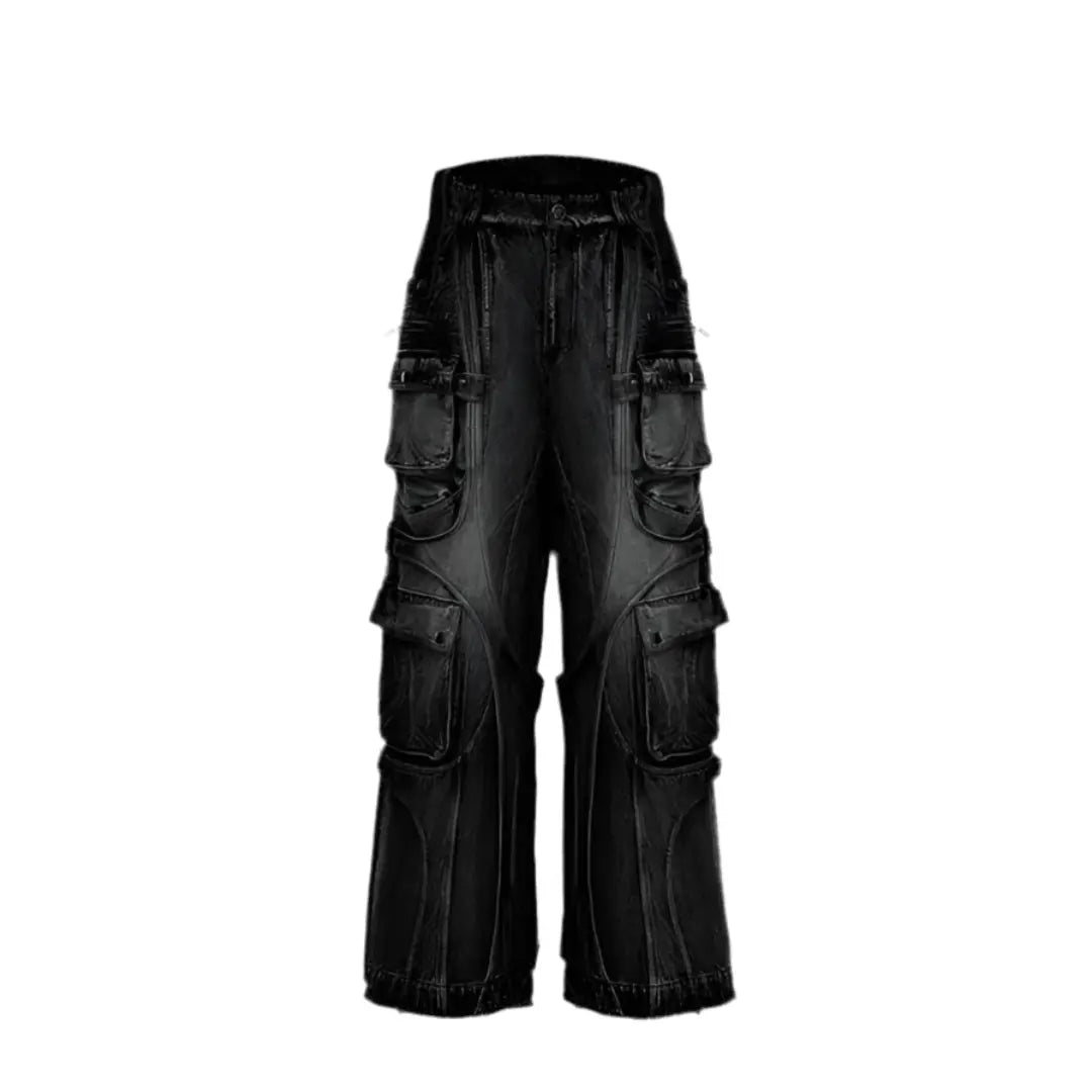 Washed Layer Raver Baggy Denim Jean Hominus Denim