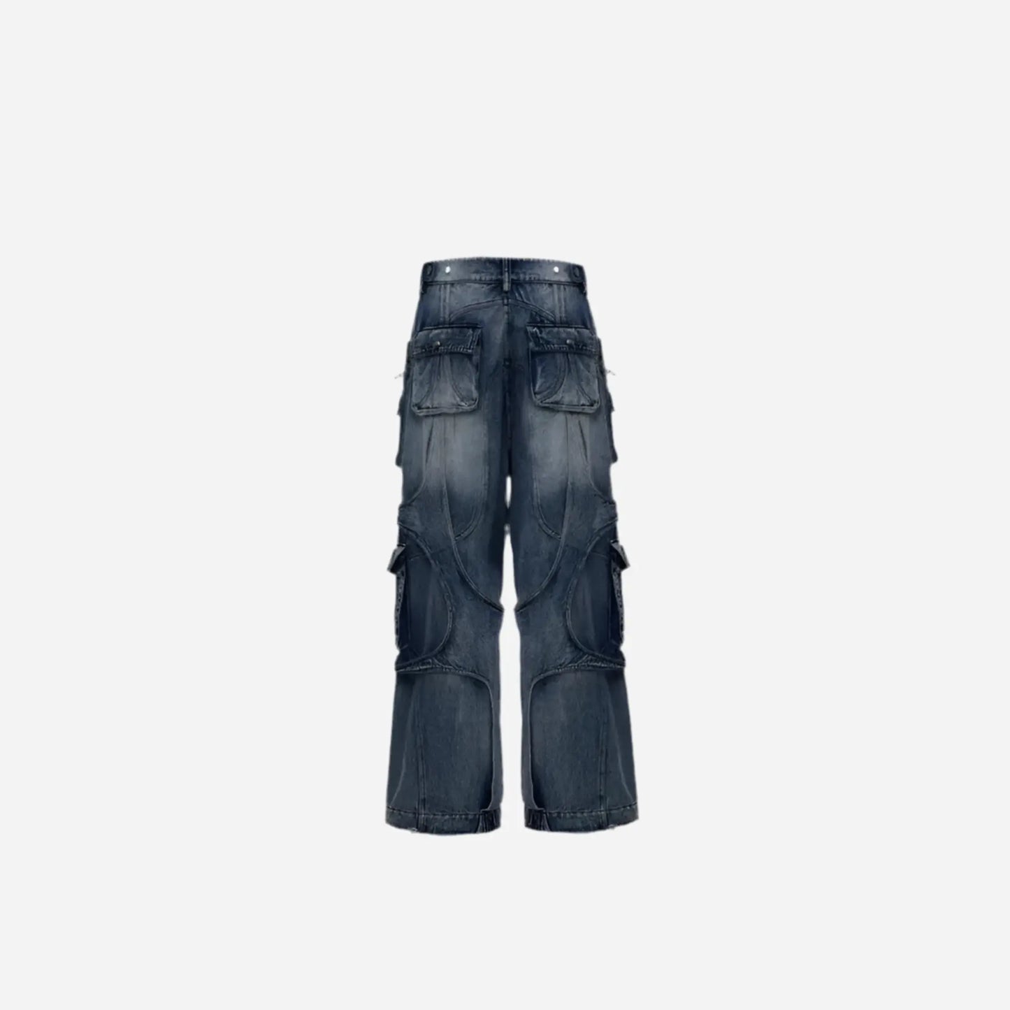 Washed Layer Raver Baggy Denim Jean Hominus Denim