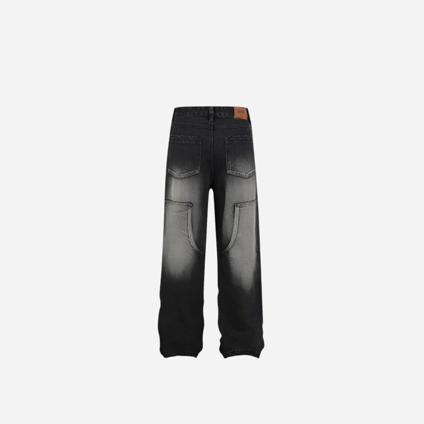 Washed Multi Pockets Baggy Denim Jean Hominus Denim