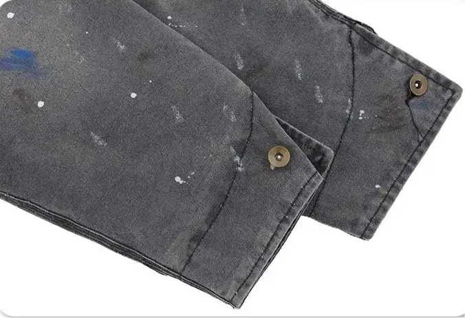 Washed Painted Vintage Workwear Jacket Hominus Denim