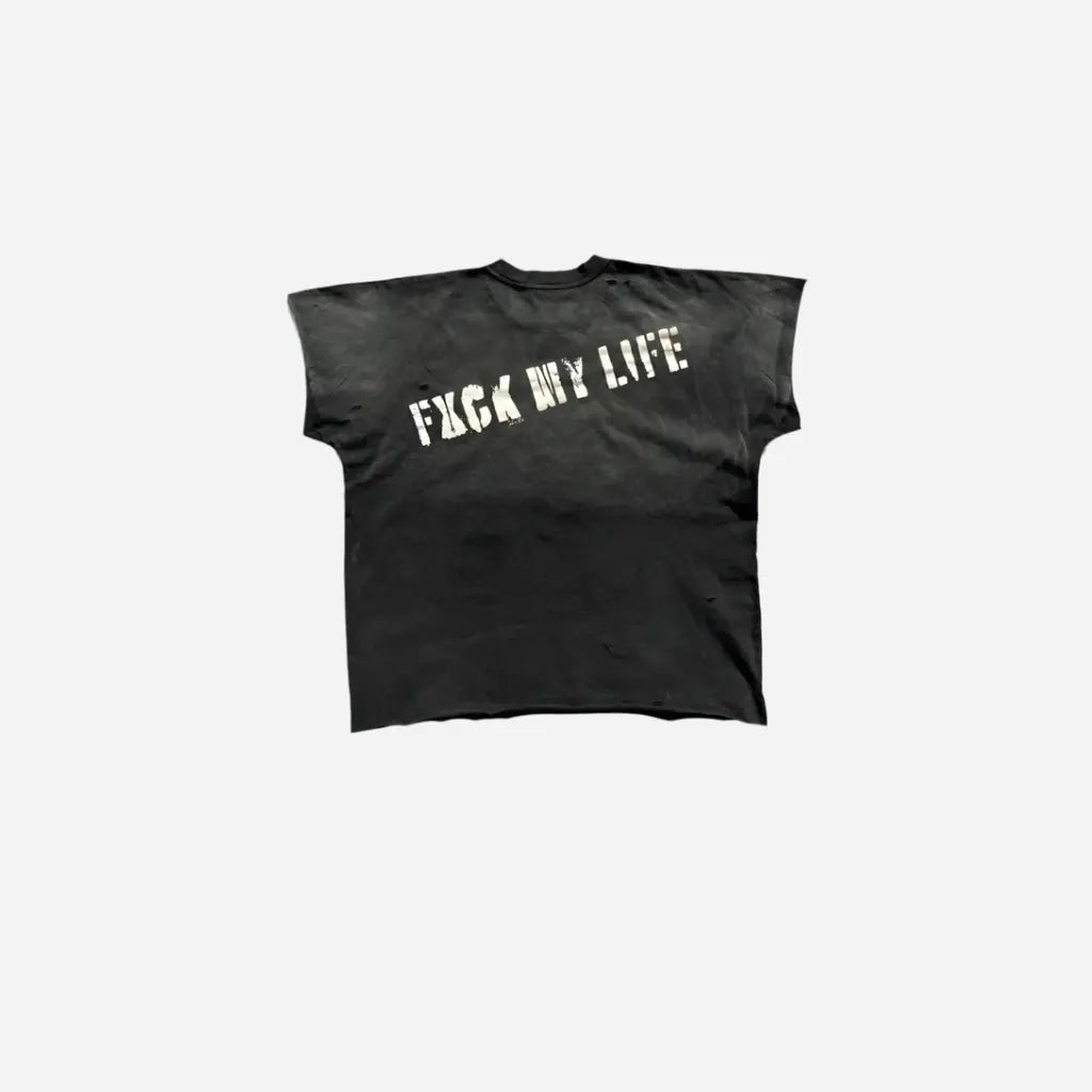 Washed Punk Printed Cropped Box Tee Hominus Denim