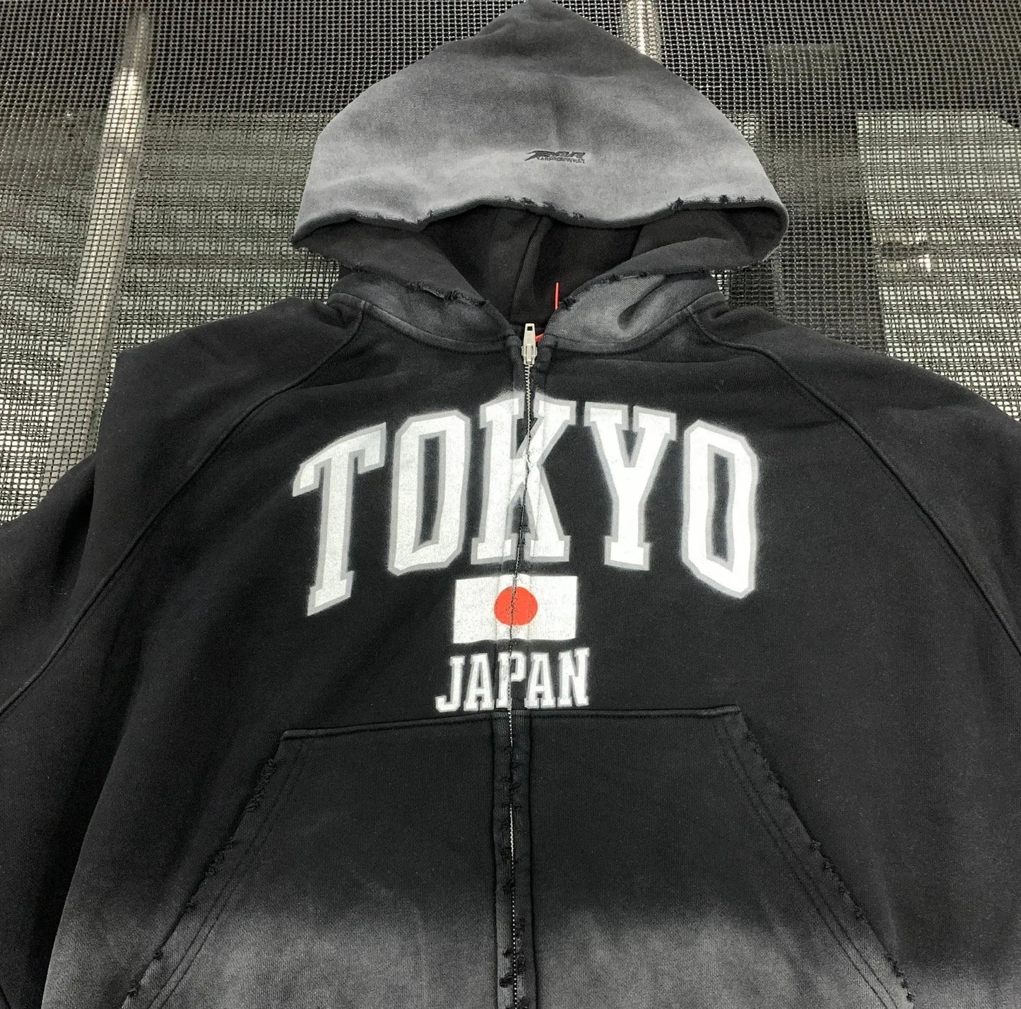 Washed Ripped Hominus Tokyo Hoodie Hominus Denim