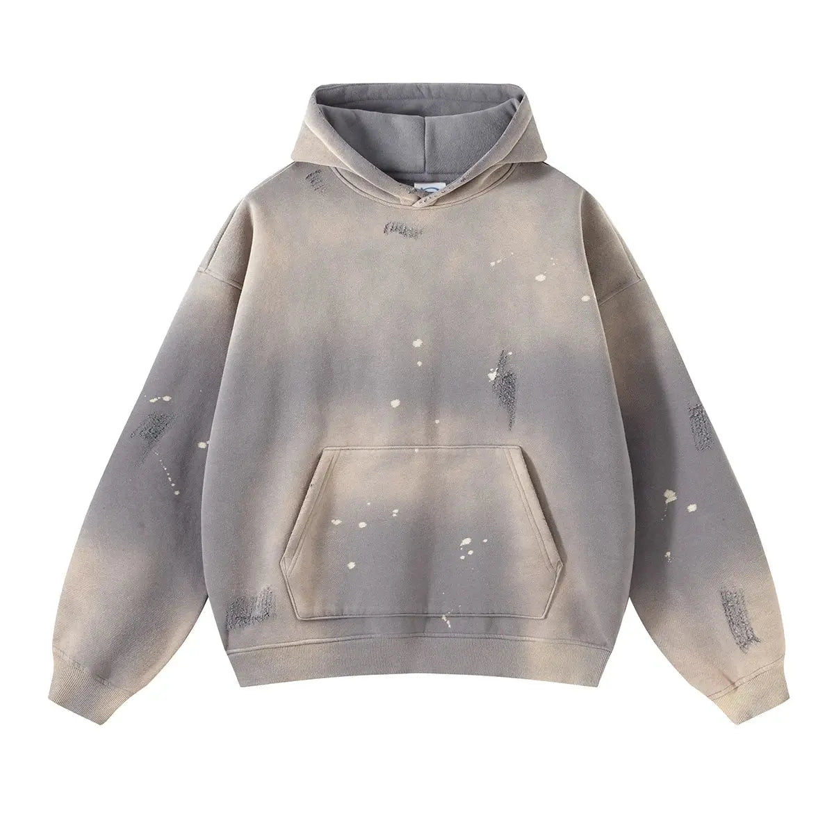 Washed Spreckled Ink Hoodie - Hominus Denim