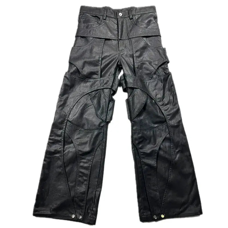 Wax Destructed Wide Leg Cargo Pant