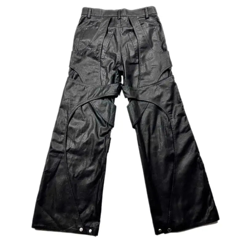 Wax Destructed Wide Leg Cargo Pant