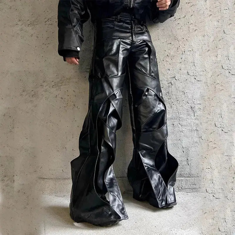 Wax Destructed Wide Leg Cargo Pant