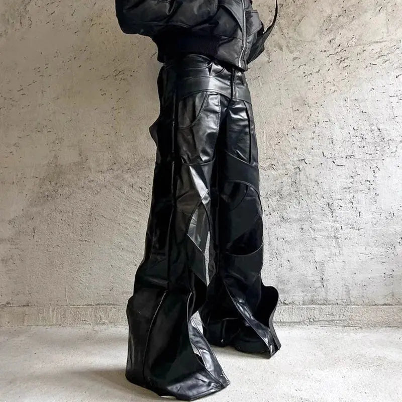 Wax Destructed Wide Leg Cargo Pant