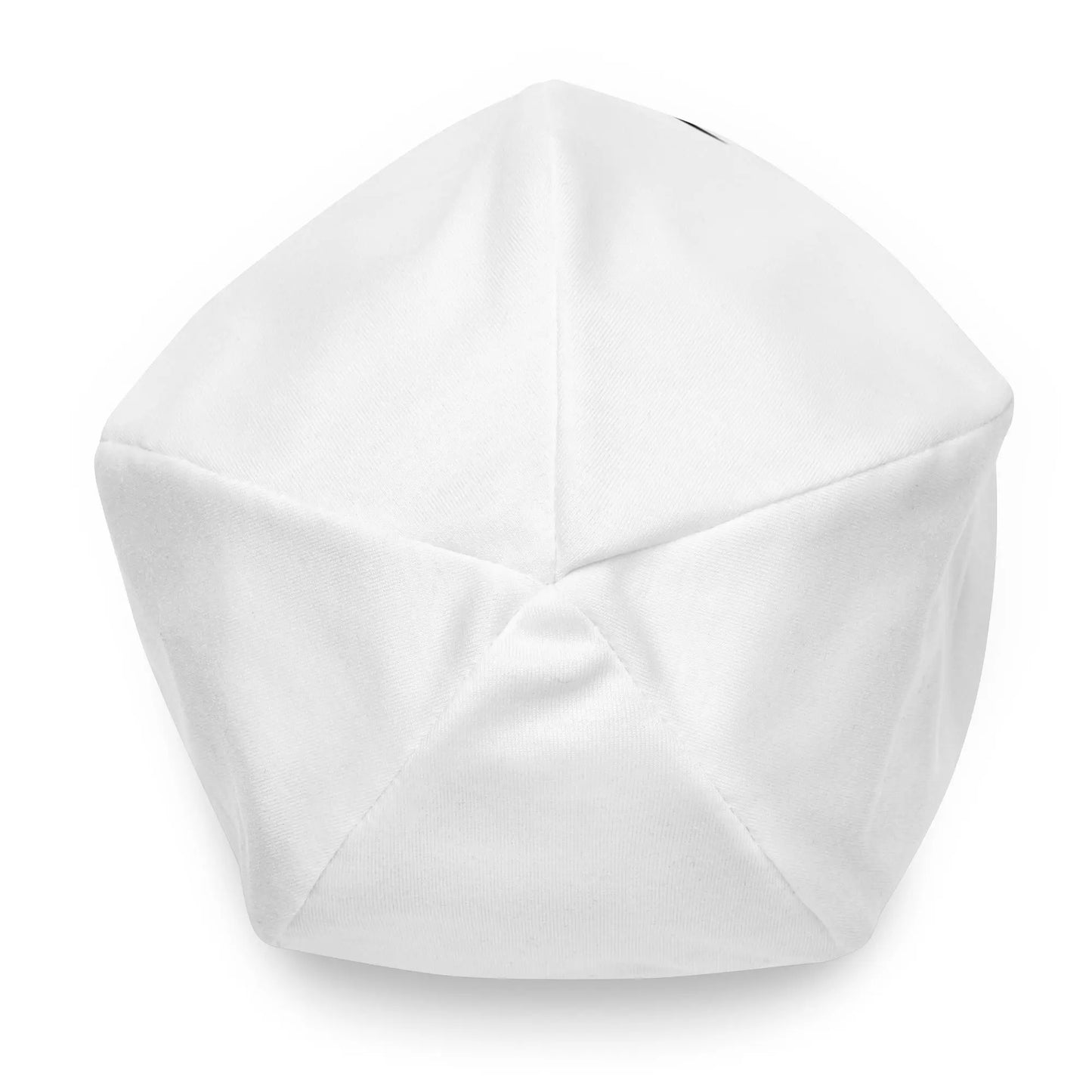White Hominus Denim Gothic Logo Beanie Hominus Denim