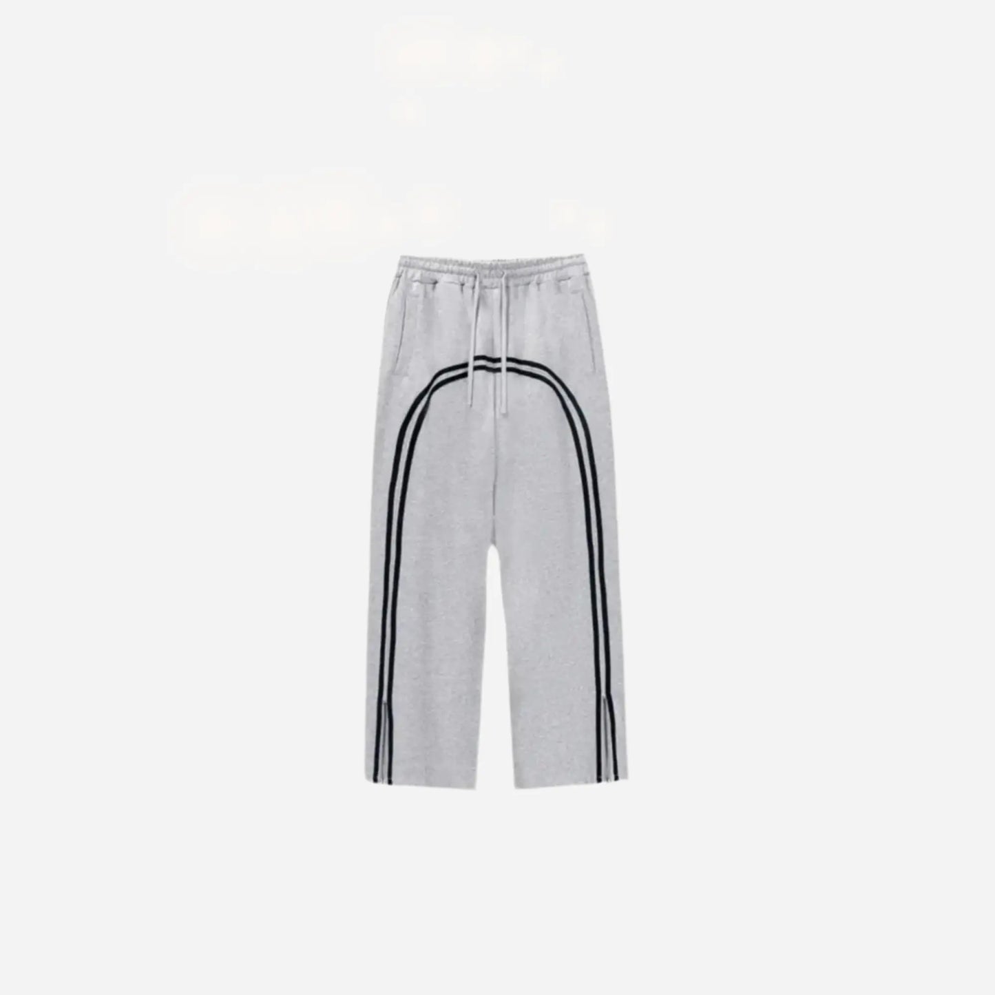 Wide Leg Baggy Striped Zipper Sweatpant Hominus Denim