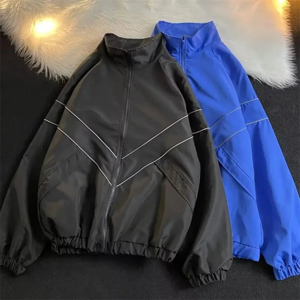 Windbreaker Tracksuit Light Zip Jacket - Hominus Denim