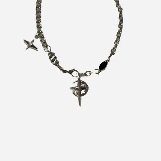 Y2K Cuban StarMoon Chain Hominus Denim