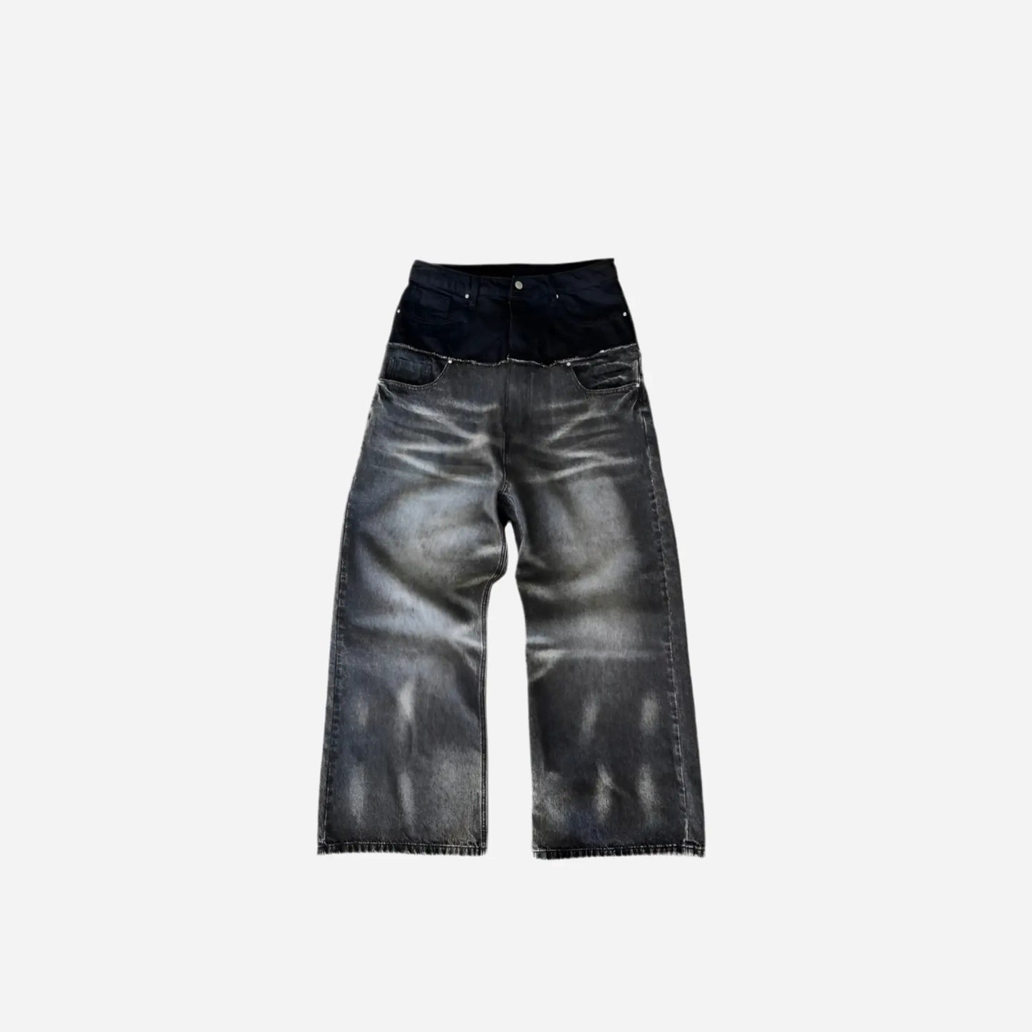 Y2K Cut-up Gothic Baggy Jeans Hominus Denim