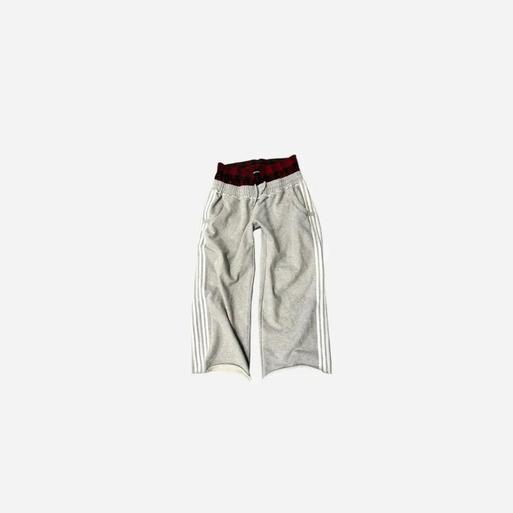 Y2K Double Waist Baggy Striped Sweatpants Hominus Denim