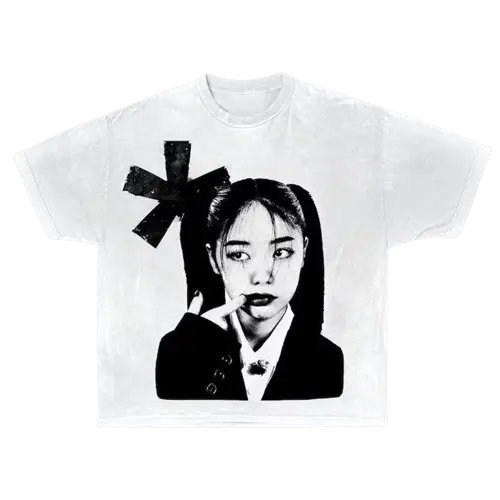 Y2K Goth Girl Graphic Printed Tee