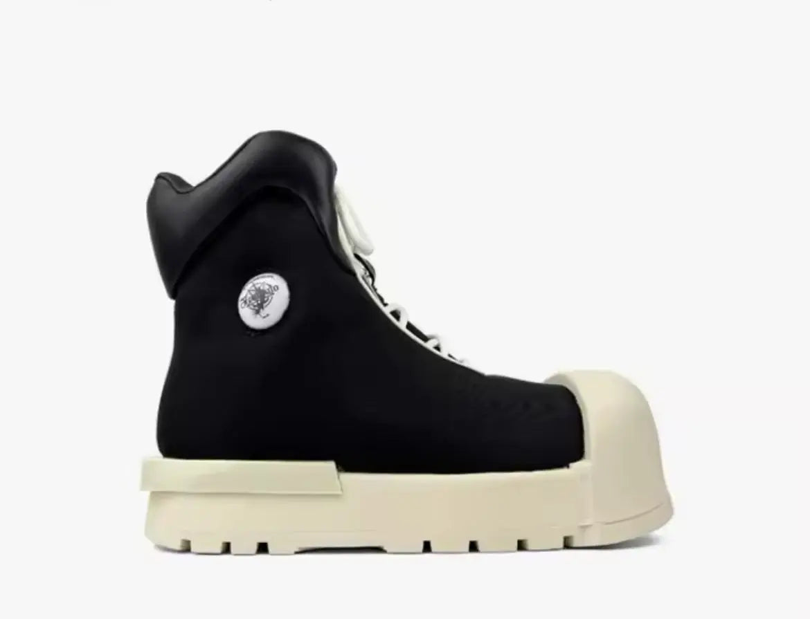 Y2K Gothic Platform Oversized Toe-Box Boots Hominus Denim