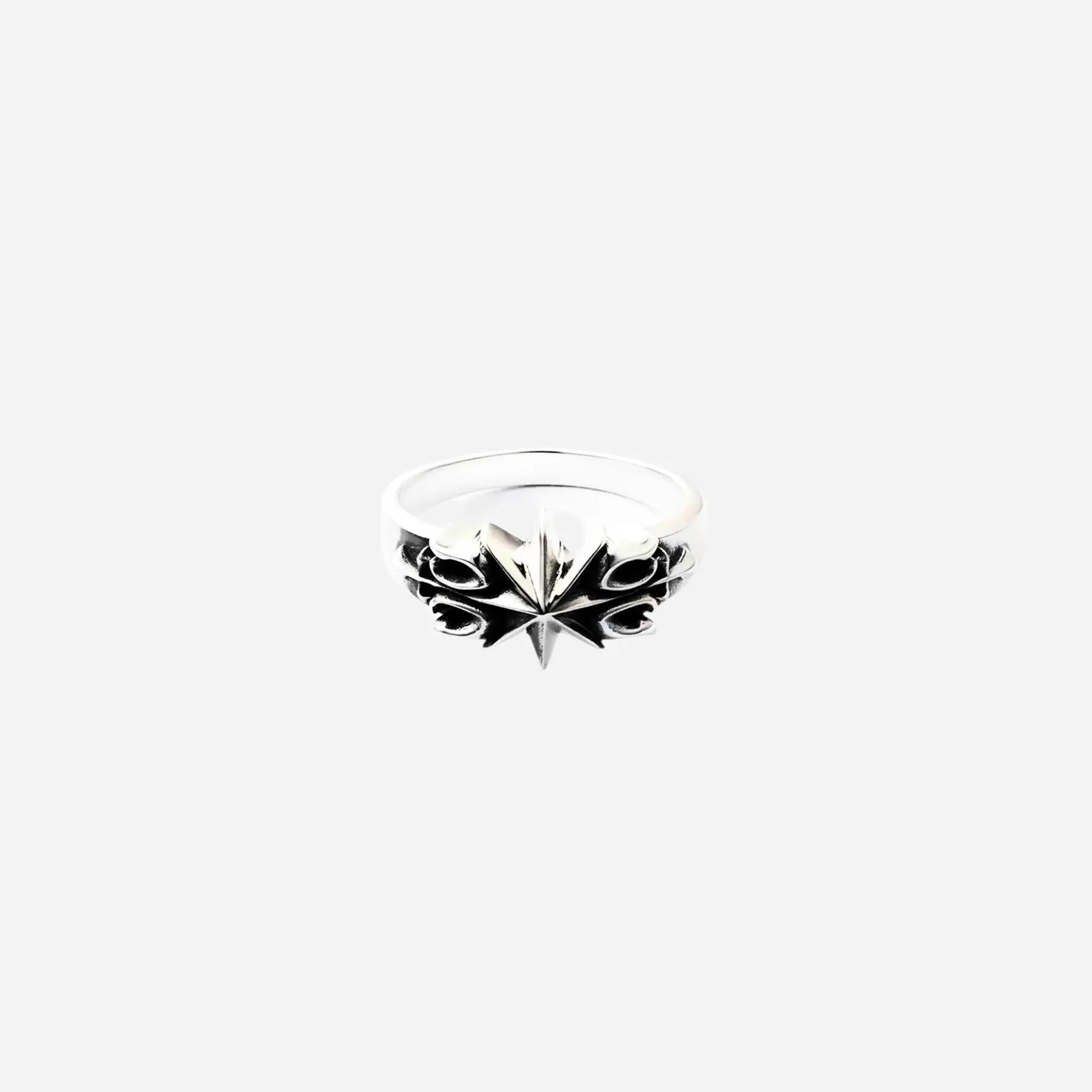 Y2K Gothic Star Stainless Ring Hominus Denim