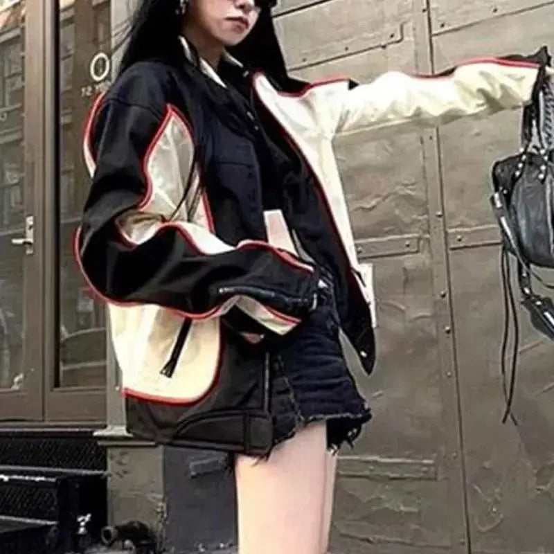 Y2K Retro Racing Jacket - Hominus Denim
