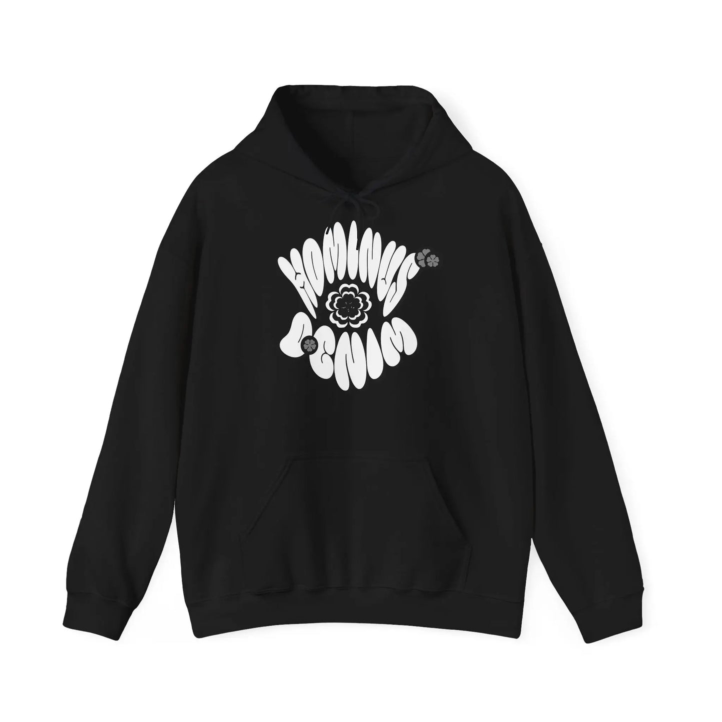 Y2k Logo Hominus Denim Hoodie - Hominus Denim