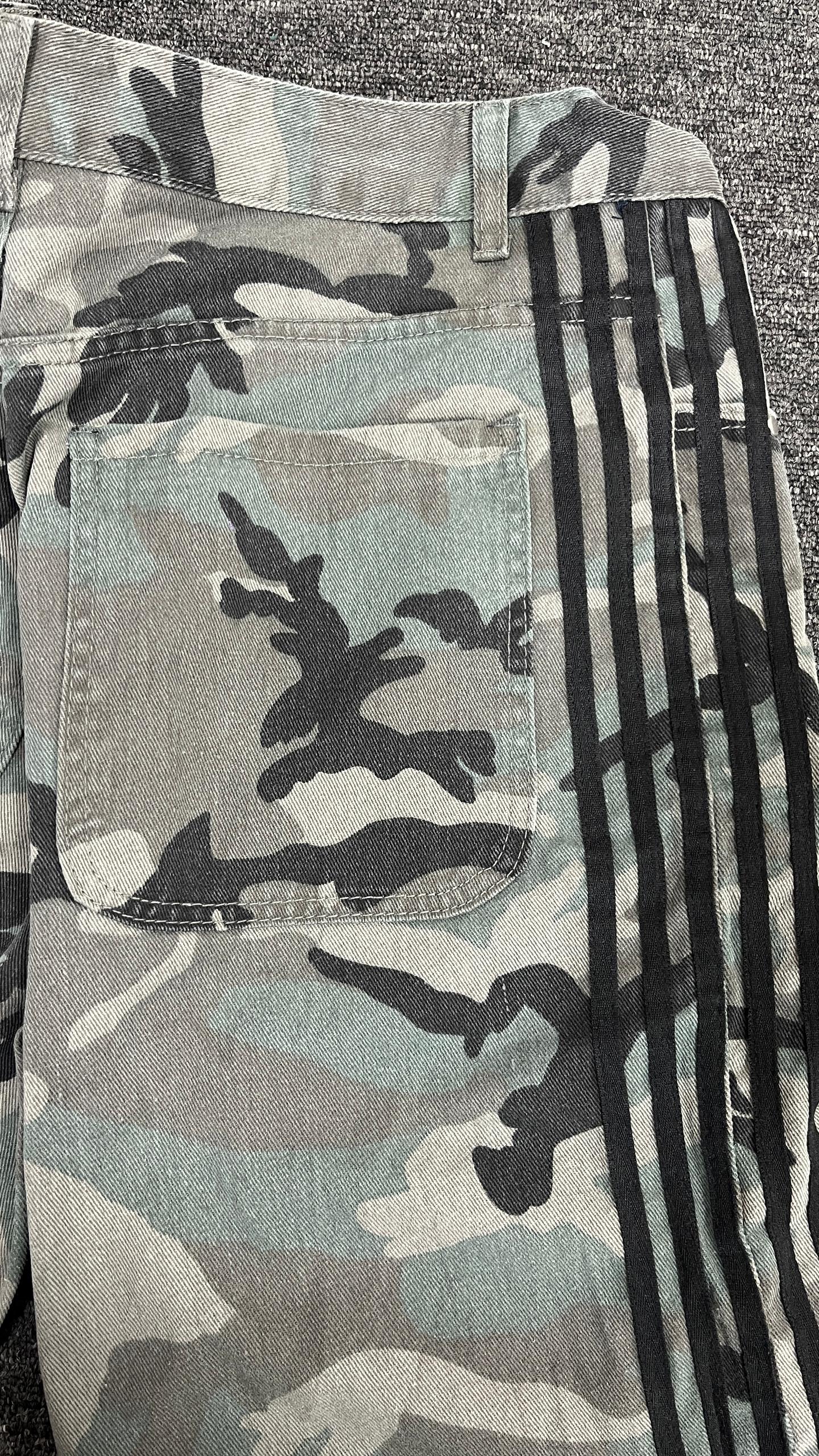 Y2k Washed Striped Baggy Jean Hominus Denim
