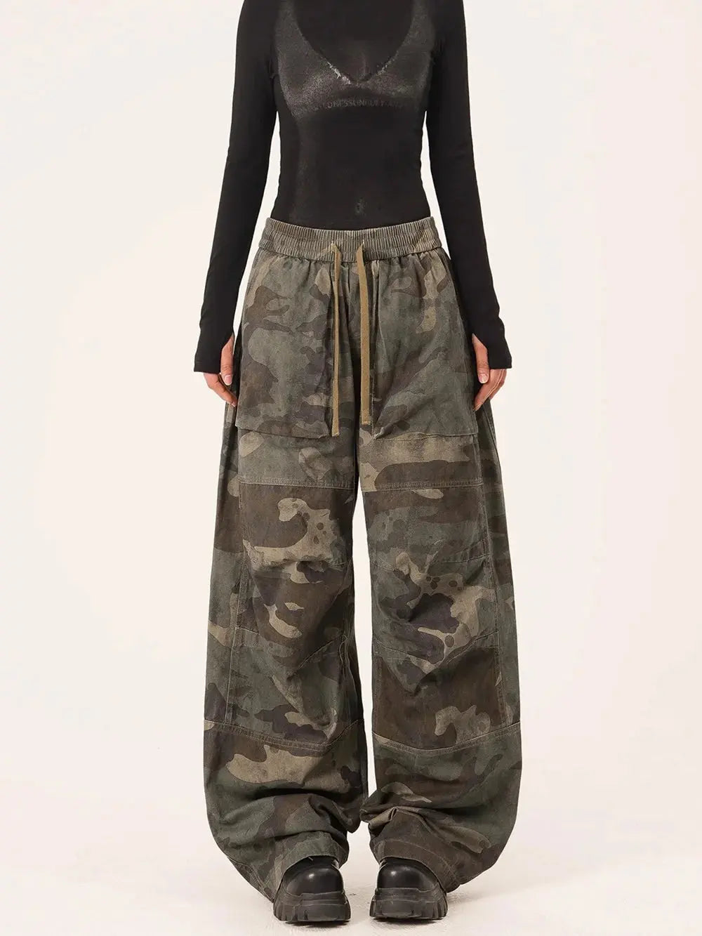 Yao Fashion Trend Brand High Quality 1:1 Casual Men Long Pants Camouflage Vintage Streetwear Loose Trousers Pants For Men Unisex Hominus Denim