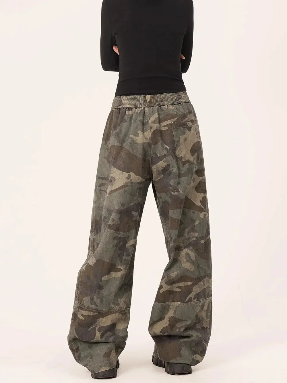Yao Fashion Trend Brand High Quality 1:1 Casual Men Long Pants Camouflage Vintage Streetwear Loose Trousers Pants For Men Unisex Hominus Denim